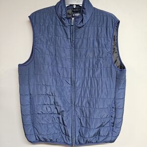 Chaps Men's Large Navy Quilted  Puffer Vest